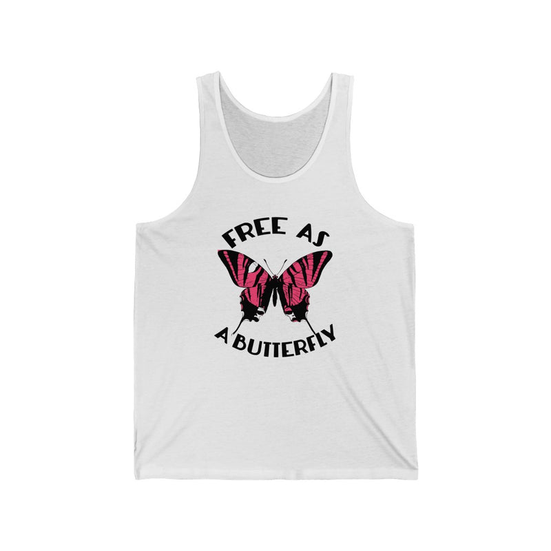 Free As A Butterfly Unisex Jersey Tank