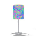 Psychedelic Lamp on a Stand, Psychedelic Night Light, Indoor Table Lamp, Custom Photo Night Light, Bedside Lamp