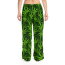 Marijuana Leaves Pajama Pants, Free Shipping, Lounge Pants, 420 Stoner Pants, Womens Pajamas, Cannabis Weed Pajamas