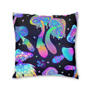Mushroom Boho Floor Pillow, Floor Cushion, Meditation Pillow, Lounge Pillow, Psychedelic, Trippy