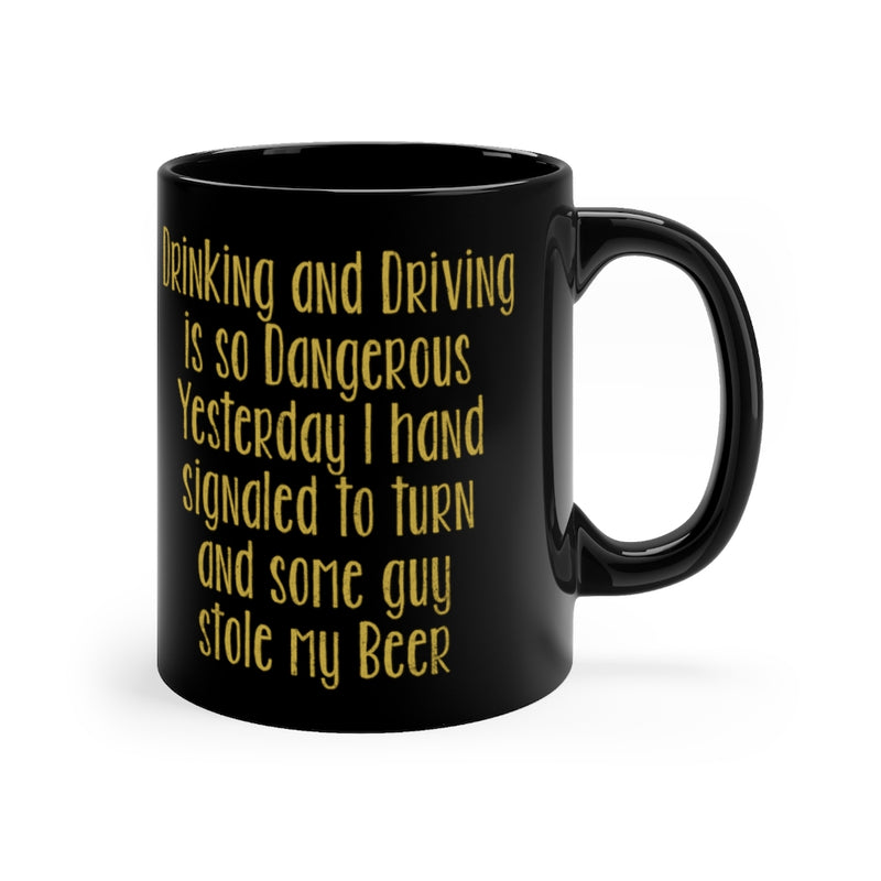 Drinking And Driving 11oz Black Mug