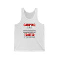 Camping Where Friends And Marshmellows Get Toasted Unisex Tank