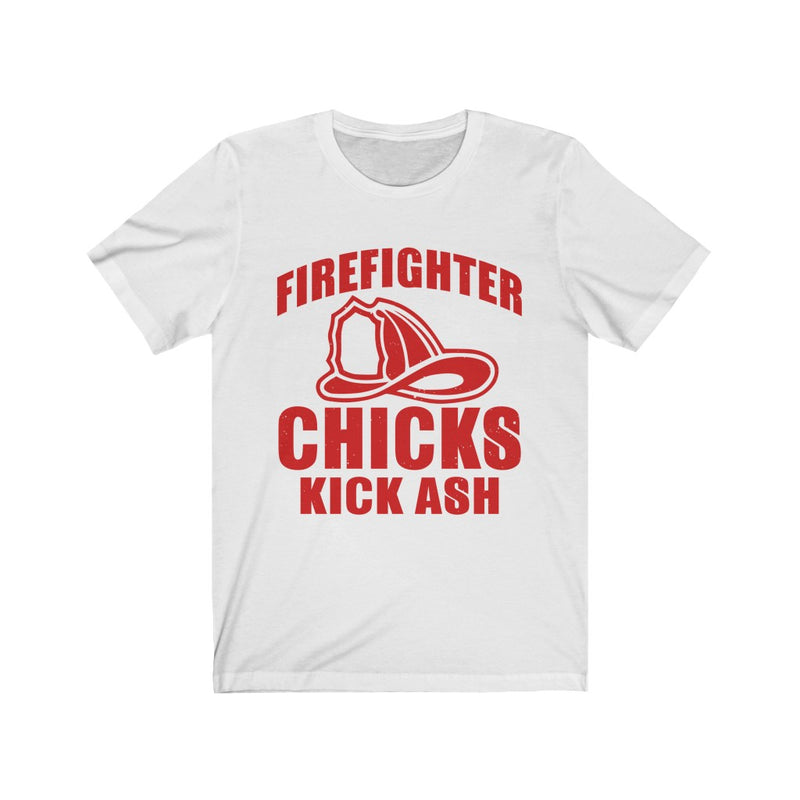Firefighter Chicks Kick Ash Unisex Jersey Short Sleeve T-shirt