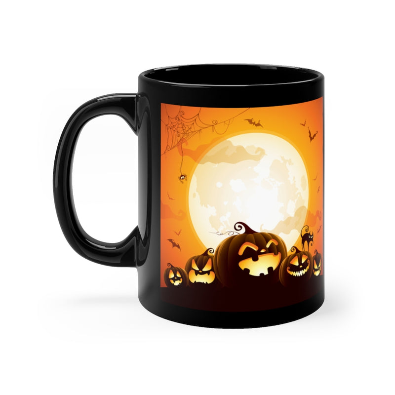 Laughing Pumpkins 11oz Black Mug