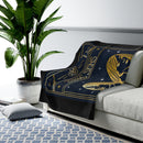 Gemini Zodiac Blanket, Velveteen Plush Blanket, Free Shipping, Two Sizes, Throw Blanket, Extra Soft, Custom Photo, Astrology