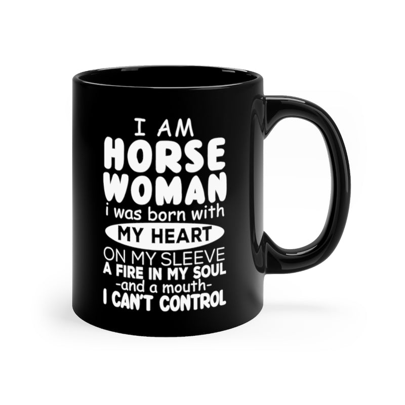 I Am Horse 11oz Black Mug