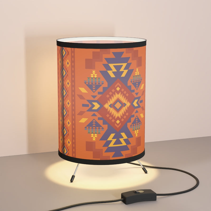 Aztec Boho Night Light, Indoor Table Lamp, Custom Photo Night Light, Bedside Lamp, Bohemian, Southwest