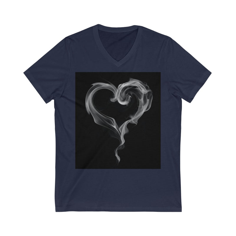 Smokey Heart Unisex V-Neck T-shirt