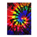 Bright Tie-Dye Blanket, Velveteen Plush, Free Shipping, Two Sizes, Throw Blanket, Extra Soft, Custom Photo, Throws, Free Spirit, Psychedelic