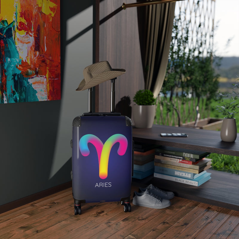 Aries Zodiac Cabin Suitcase, Aries Horoscope Suitcase, Aries Astrology Suitcase, Aries Zodiac Rolling Suitcase, Aries Sign