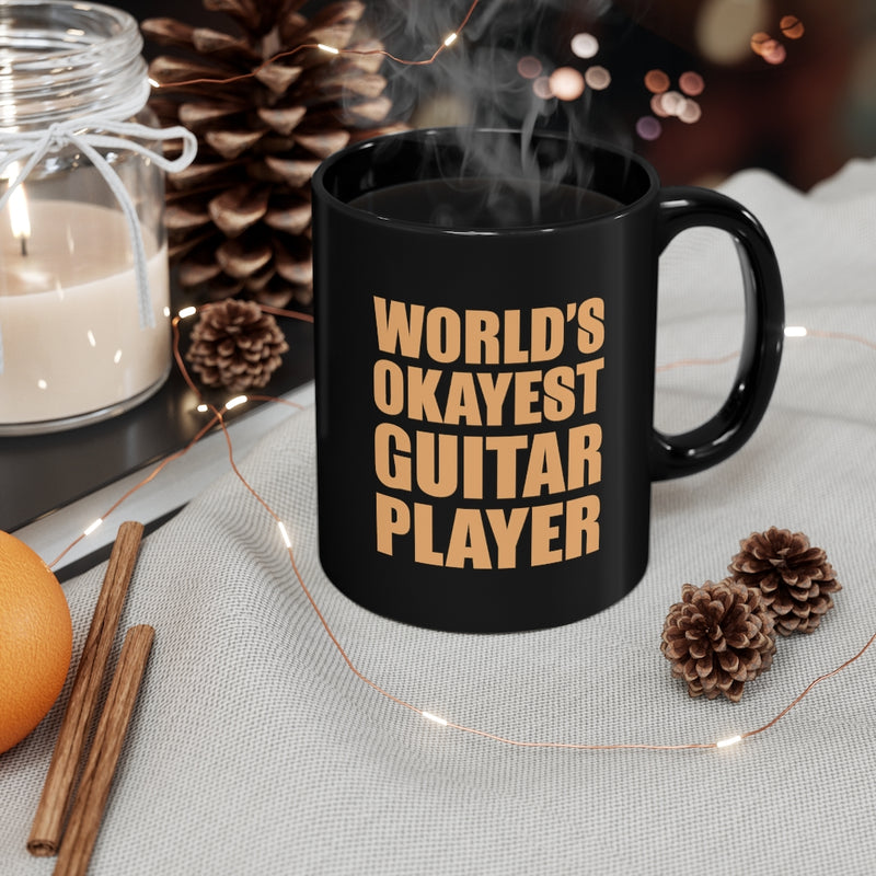 World’s Okayest Guitar 11oz Black Mug
