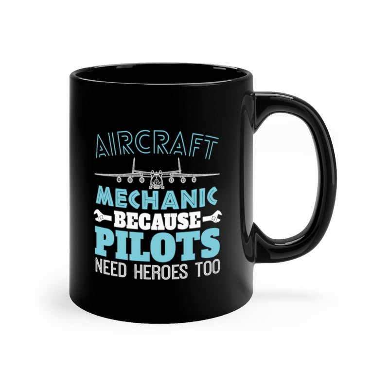 Aircraft Mechanic 11oz Black Mug