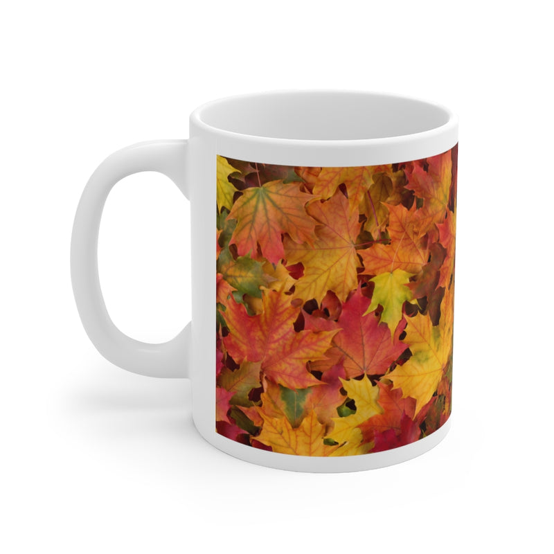 Autumn Leaves 11oz White Mug
