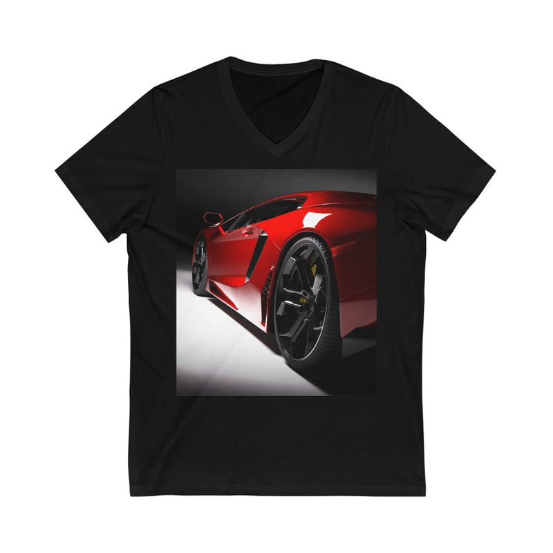 Sporty Car Unisex V-Neck T-shirt