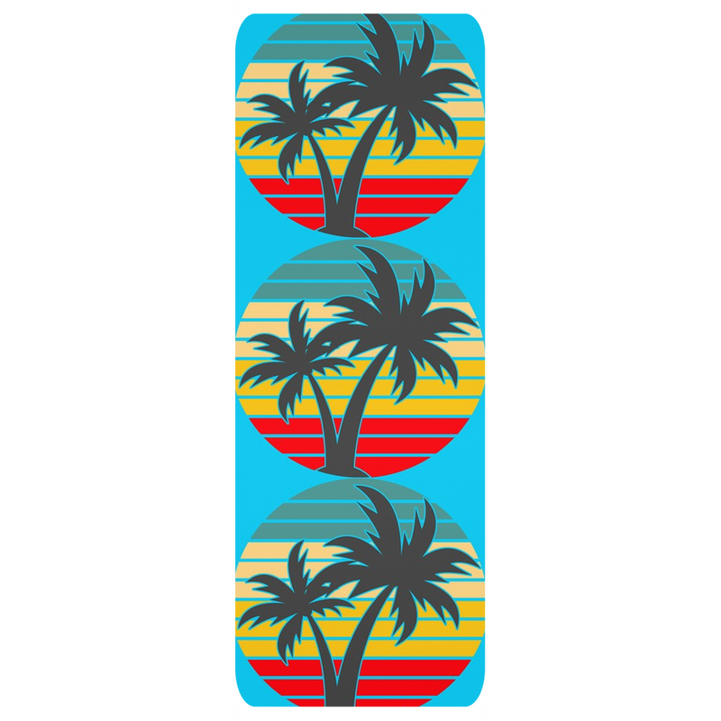 Designer Yoga Mats - Sunshine with Palm Trees