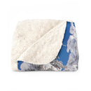 Snowfilled Trees Sherpa Fleece Blanket, Free Shipping, Two Sizes, Throw Blanket, Extra Soft, Custom Photo, Very Warm