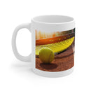 Sunny Tennis 11oz White Mug
