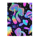 Mushroom Boho Blanket, Velveteen Plush Blanket, Free Shipping, Two Sizes, Throw Blanket, Extra Soft, Boho Chic, Gypsy, Psychedelic