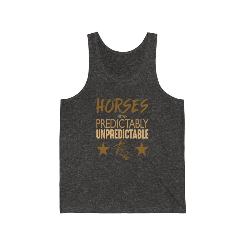 Horses Are Predictably Unisex Jersey Tank