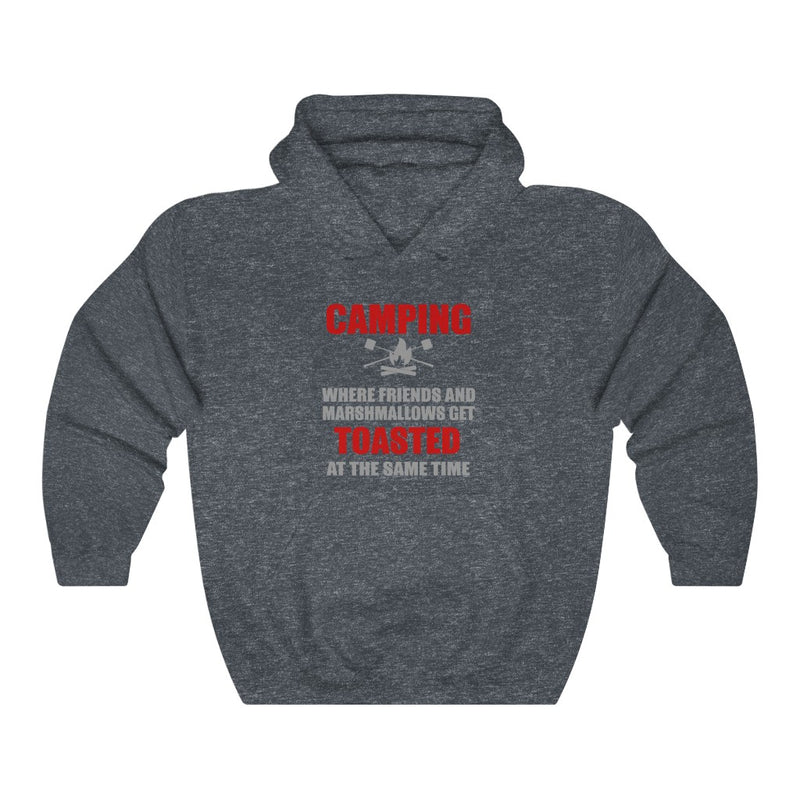 Camping Where Friends And Marshmellows Get Toasted Unisex Heavy Blend™ Hooded Sweatshirt