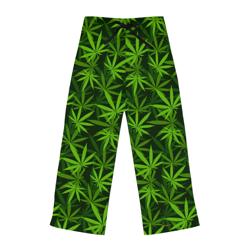 Marijuana Leaves Pajama Pants, Free Shipping, Lounge Pants, 420 Stoner Pants, Womens Pajamas, Cannabis Weed Pajamas