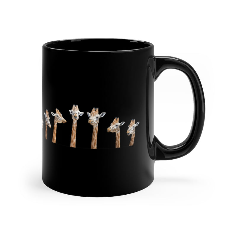 Fabulous Giraffes 11oz Black Mug