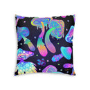 Mushroom Boho Floor Pillow, Floor Cushion, Meditation Pillow, Lounge Pillow, Psychedelic, Trippy