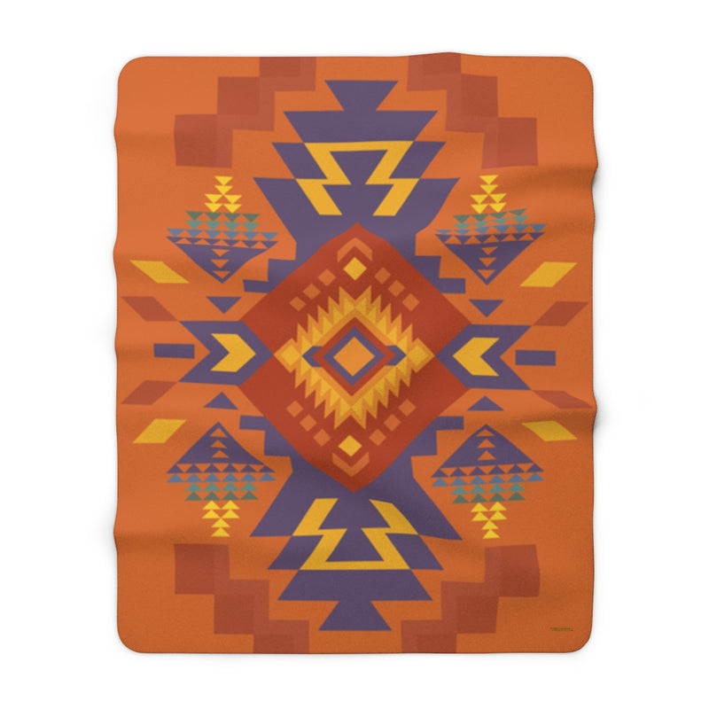 Aztec Boho Blanket, Sherpa Fleece Blanket, Free Shipping, Two Sizes, Throw Blanket, Extra Soft, Boho Chic, Southwest