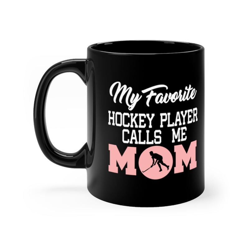 My Favorite Hockey 11oz Black Mug