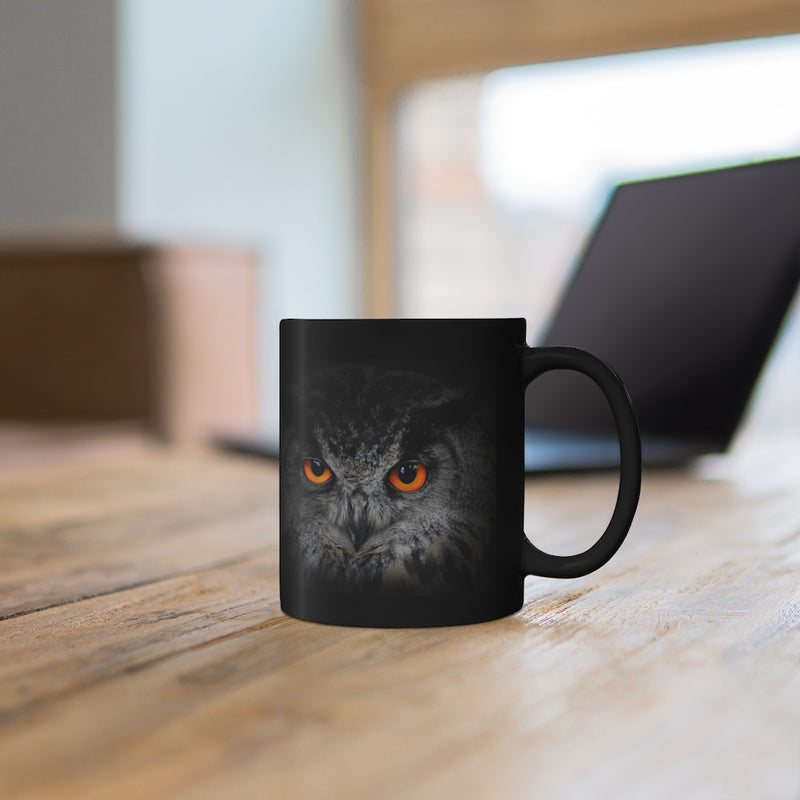 Beautiful Night Owl 11oz Black Mug