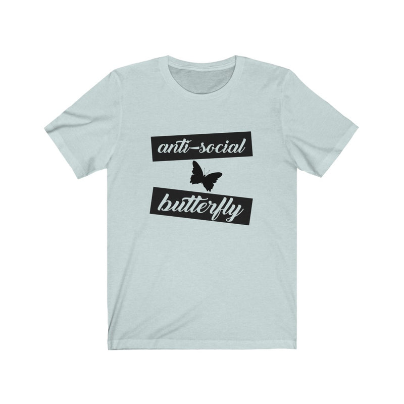 Anti-Social Butterfly Unisex Short Sleeve T-shirt