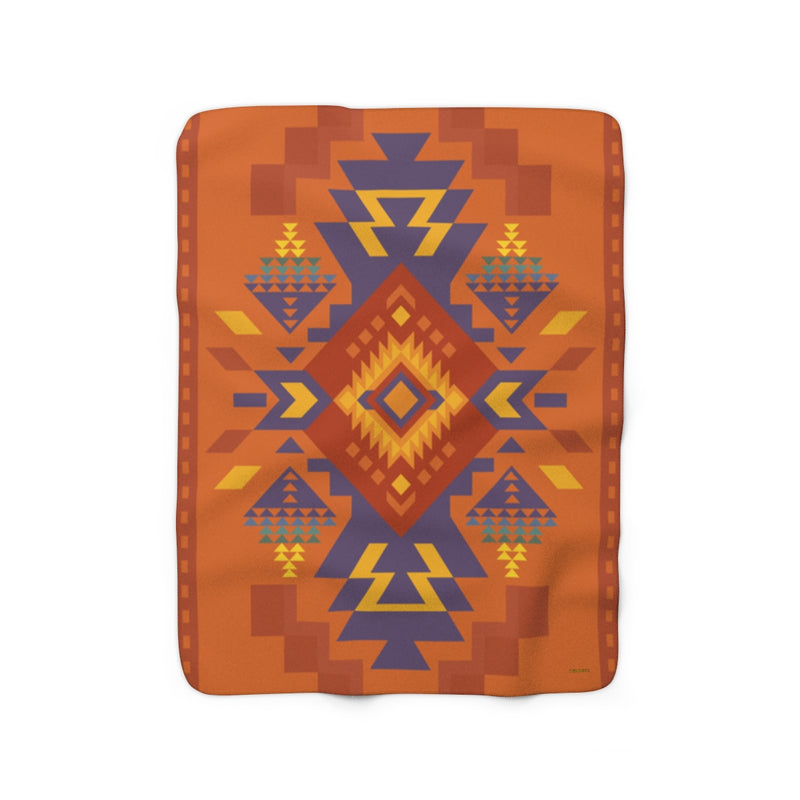 Aztec Boho Blanket, Sherpa Fleece Blanket, Free Shipping, Two Sizes, Throw Blanket, Extra Soft, Boho Chic, Southwest