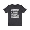 Stressed Blessed Baseball Unisex Jersey Short Sleeve T-shirt