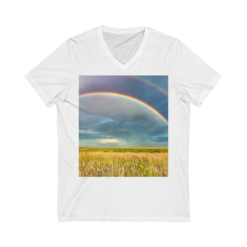 Immense Rainbow Unisex V-Neck T-shirt
