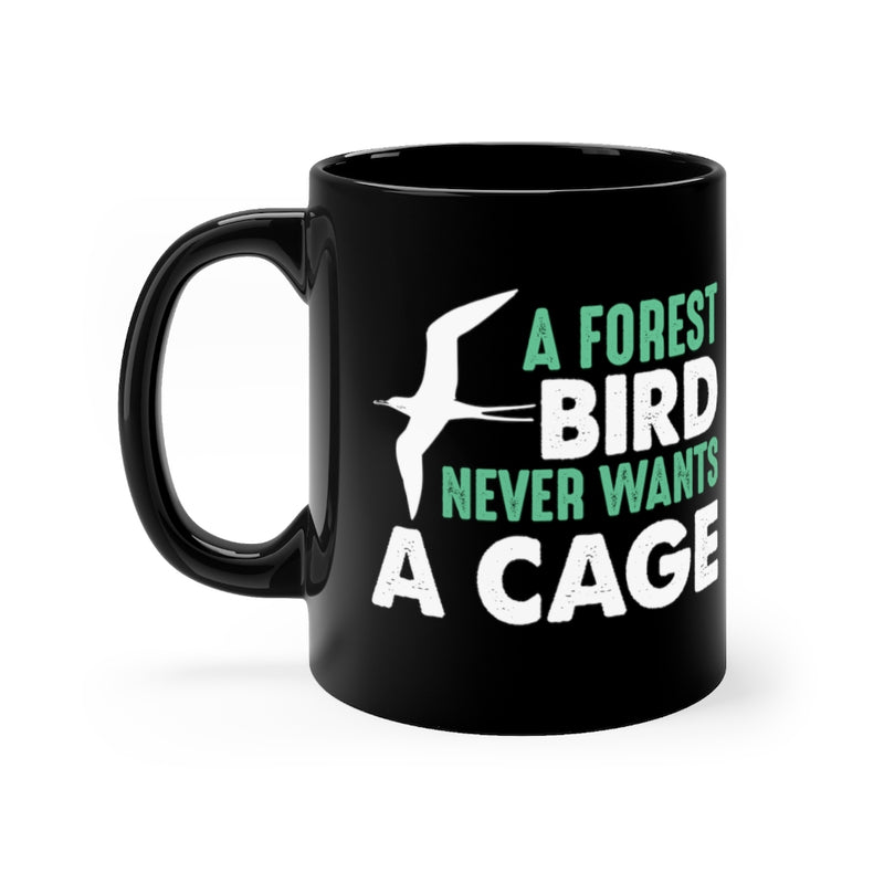 A Forest Bird 11oz Black Mug