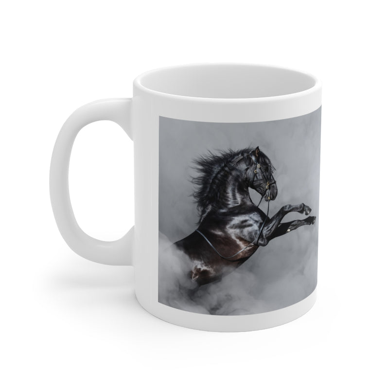 Gallant Horse 11oz White Mug