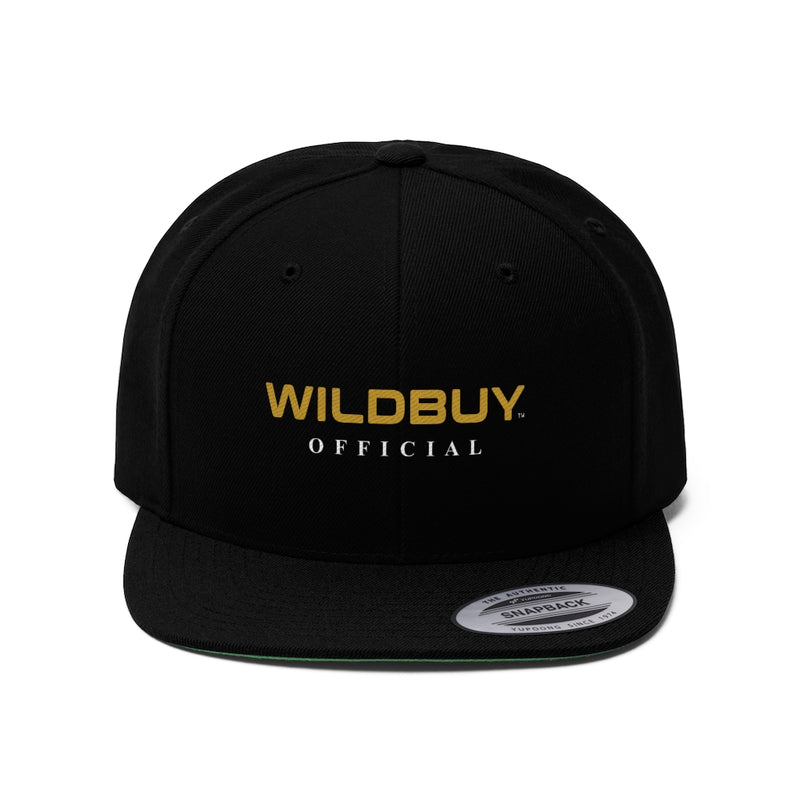 WILDBUY Official Embroidered Unisex Flat Bill Hat