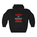 Camping Where Friends And Marshmellows Get Toasted Unisex Heavy Blend™ Hooded Sweatshirt