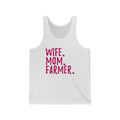 Wife Mom Farmer Unisex Jersey Tank