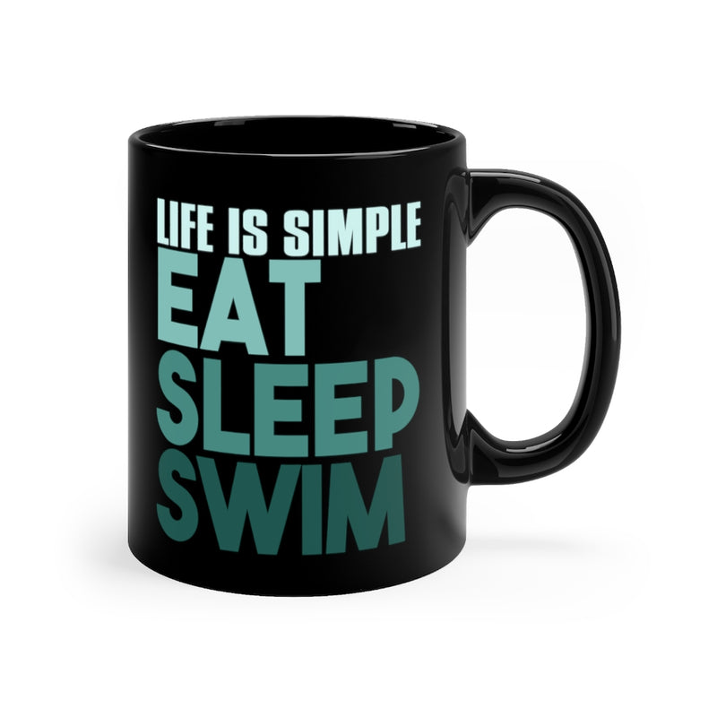 Life Is Simple 11oz Black Mug