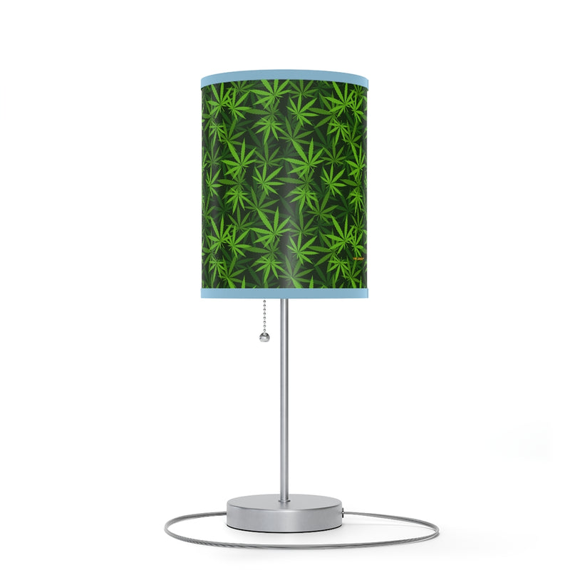 Marijuana Leaves Lamp on a Stand, Night Light, Indoor Table Lamp, Custom Photo Night Light, Bedside Lamp