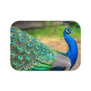 Peacock Bath Mat, Powder Room Mat, Bathroom Rug, Bath Rugs, Non Slip Bath Mat, Custom Bath Mat, Shower Room Mat
