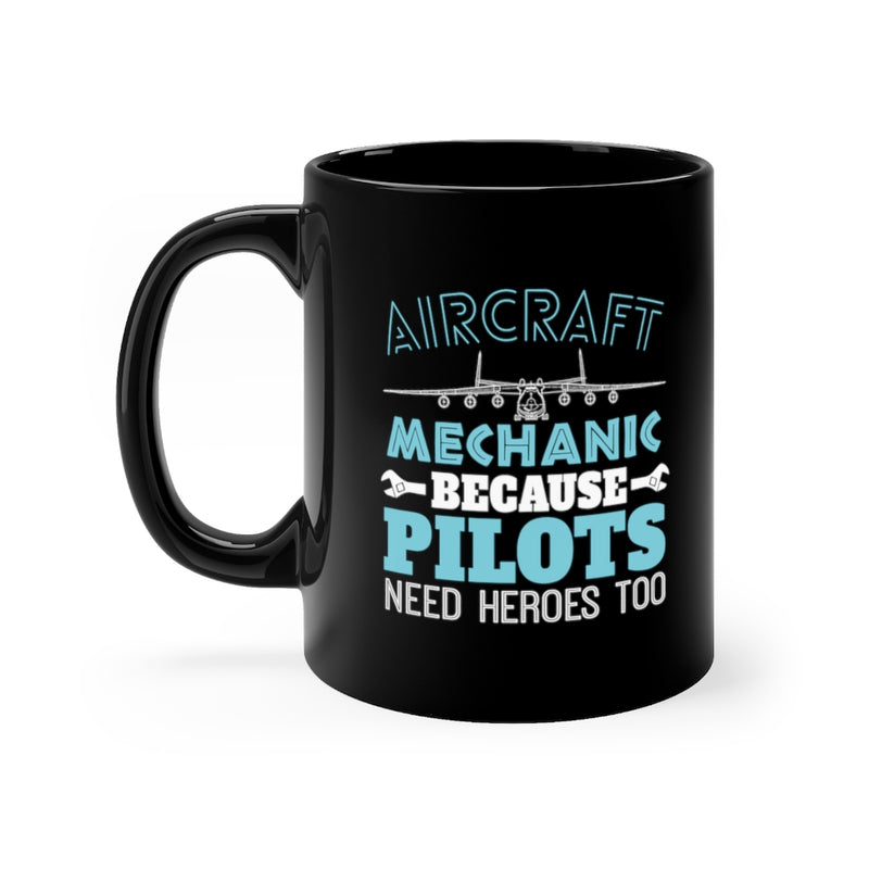 Aircraft Mechanic 11oz Black Mug