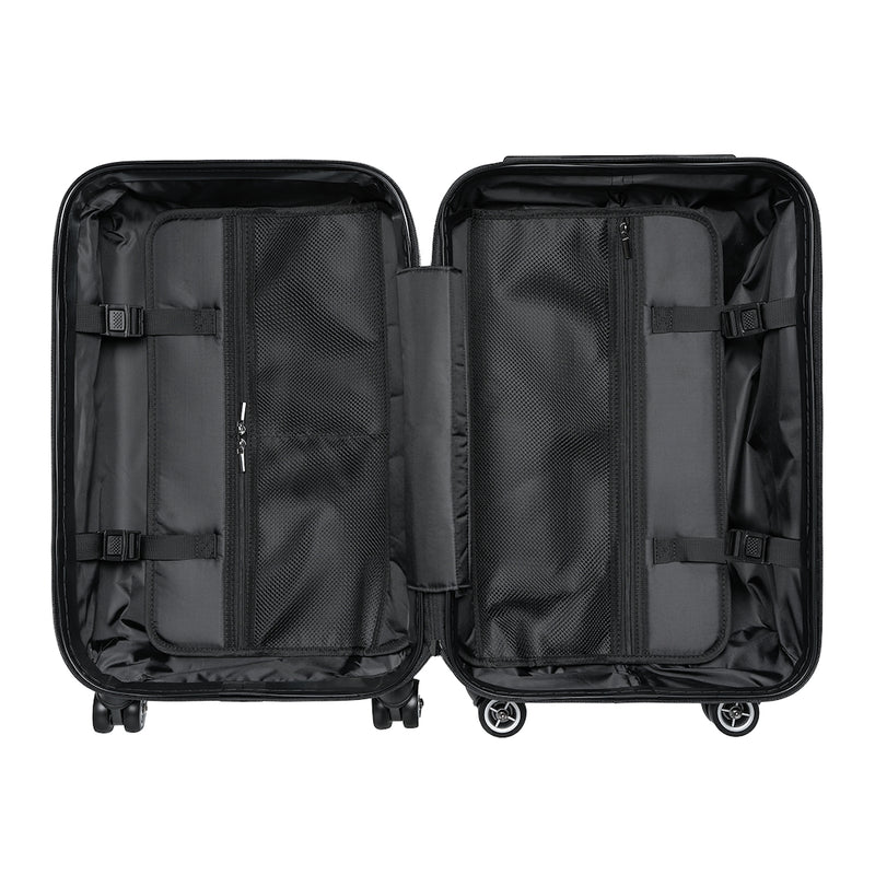Mushroom Pyramid Suitcase, Travel Bag, Overnight Bag, Custom Photo Suitcase, Rolling Spinner Luggage