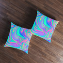 Psychedelic Cosmic Floor Pillow, Floor Cushion, Meditation Pillow, Lounge Pillow, Cute Pillow, Trippy Pillow