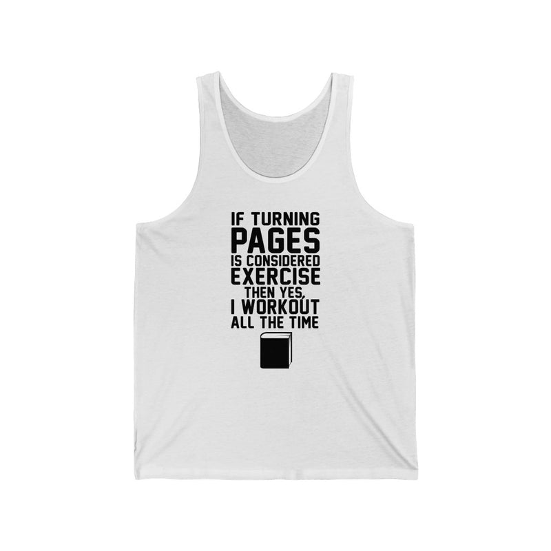 If Turning Pages Unisex Jersey Tank