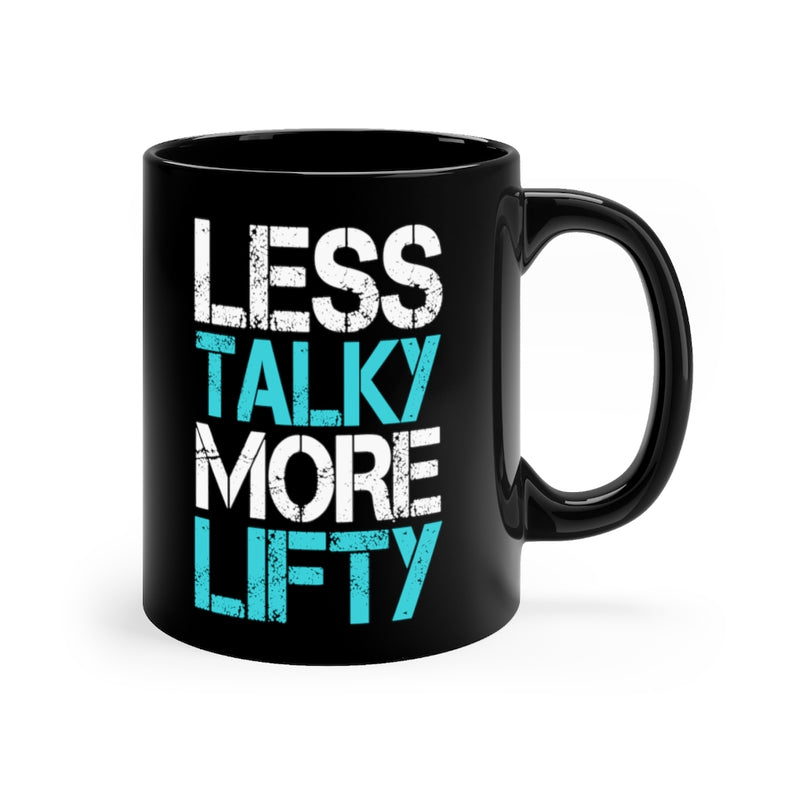 Less Talky 11oz Black Mug