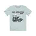 Rules Of The Kitchen Unisex Jersey Short Sleeve T-shirt