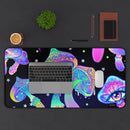 Boho Mushroom Desk Mat, Free Shipping, Two Sizes, Large Deskmat, Mouse Pad For Gamers, Desk Pad, Tie-Dye, Free Spirit