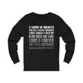 It Cannot Be Inherited Unisex Jersey Long Sleeve T-shirt